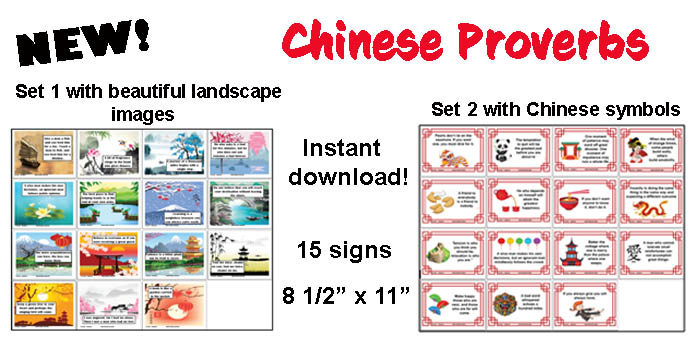 Chinese Proverbs - Two Sets
